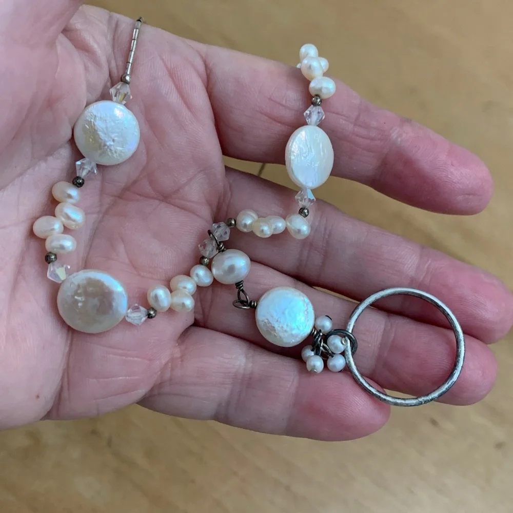 Eyeglass Necklace with Pearls